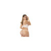 Ensemble lingerie, grande taille, trois pièces blancs 